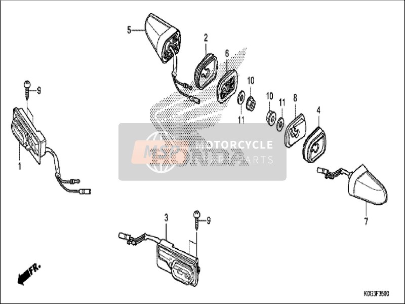 Honda C125 2019 Richtingaanwijzer voor een 2019 Honda C125